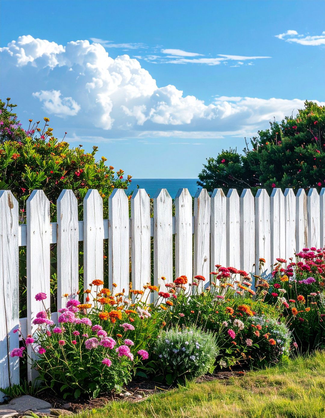 Whitewashed Finish Fence Painting - 20 Fence Painting Ideas to Transform Your Outdoor Space