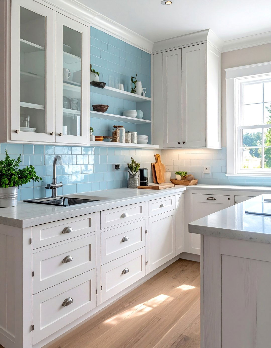 Whitewashed Wood Kitchen Cabinets - 40 Kitchen Cabinet Color Ideas to Refresh Your Space