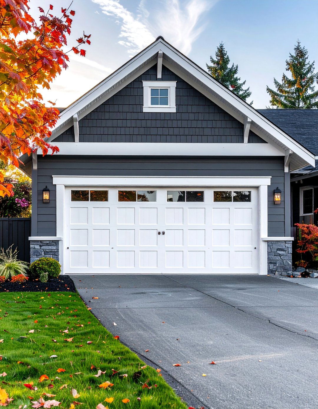 Wide Plank Garage Door Trim - 20 Exterior Garage Door Trim Ideas to Enhance Curb Appeal