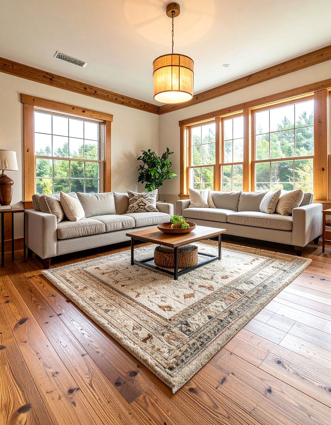 Wide Plank Wood Floors Cottage Living Room - 30 Cottage Living Room Ideas for a Cozy Retreat