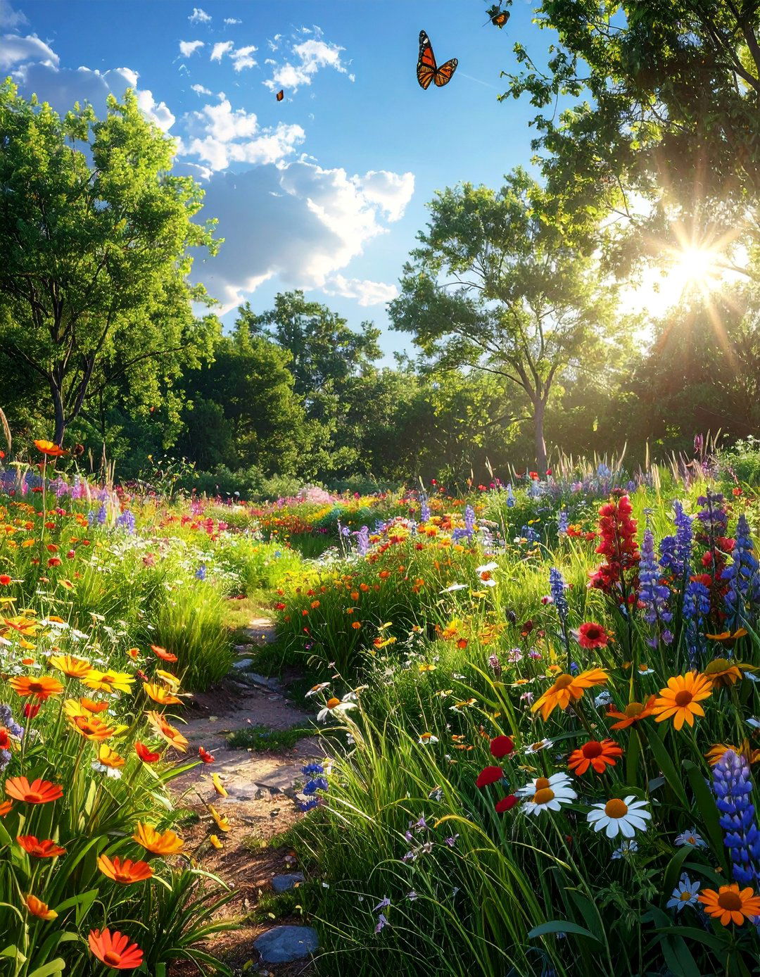 Wildflower Meadow Gardens - 40 Beautiful Gardens to Inspire Your Outdoor Space