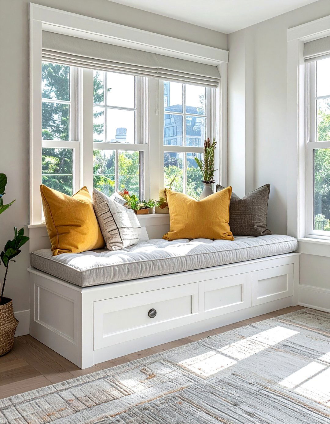 Window Seat Storage Solutions - 30 Living Room Storage Ideas to Maximize Your Space