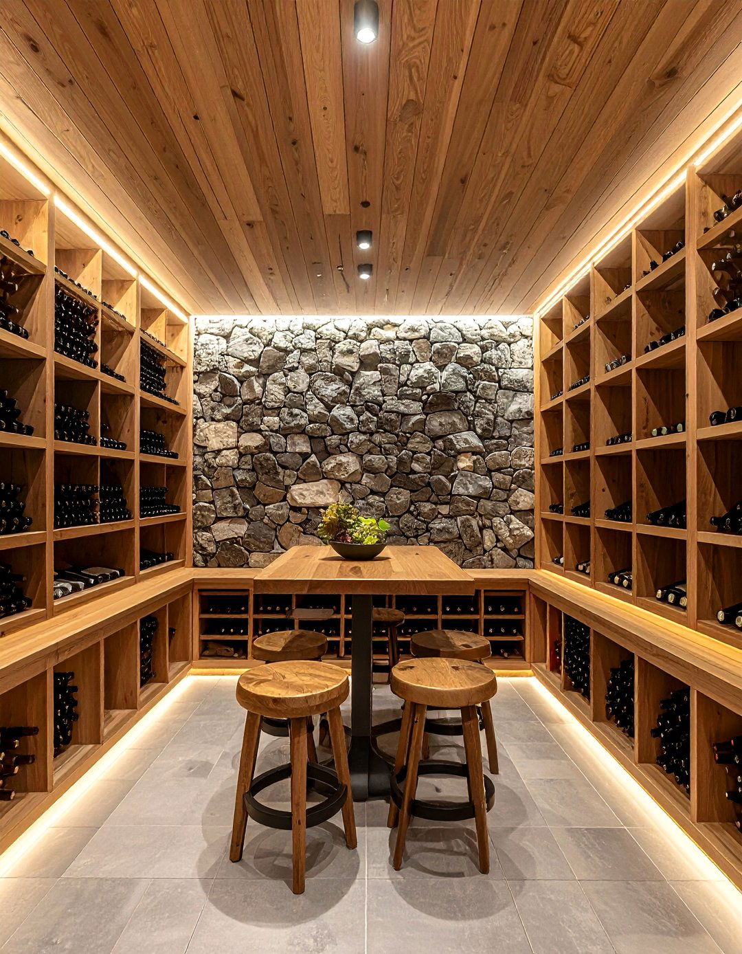 Wine Cellar Storage Area - 25 Rustic Basement Ideas for a Cozy and Inviting Space