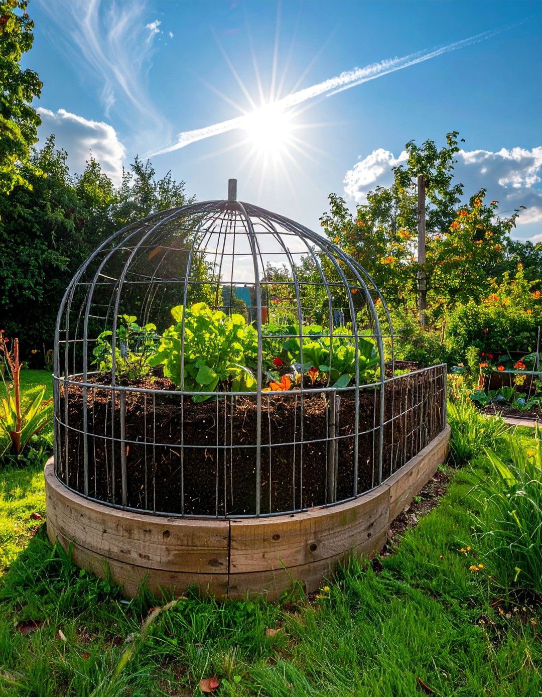 Wire Cage Hgelkultur Mounds - 40 Raised Garden Bed Ideas for Your Vegetable Garden