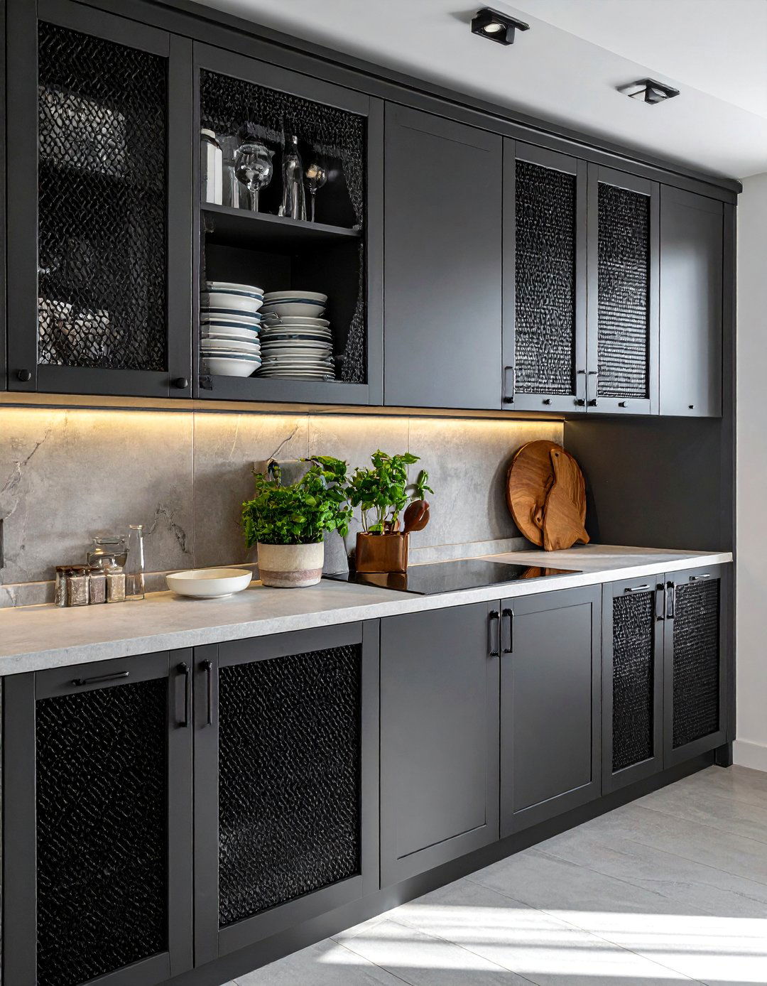 Wire Mesh Cabinet Doors - 30 Industrial Decor Ideas for a Modern Home