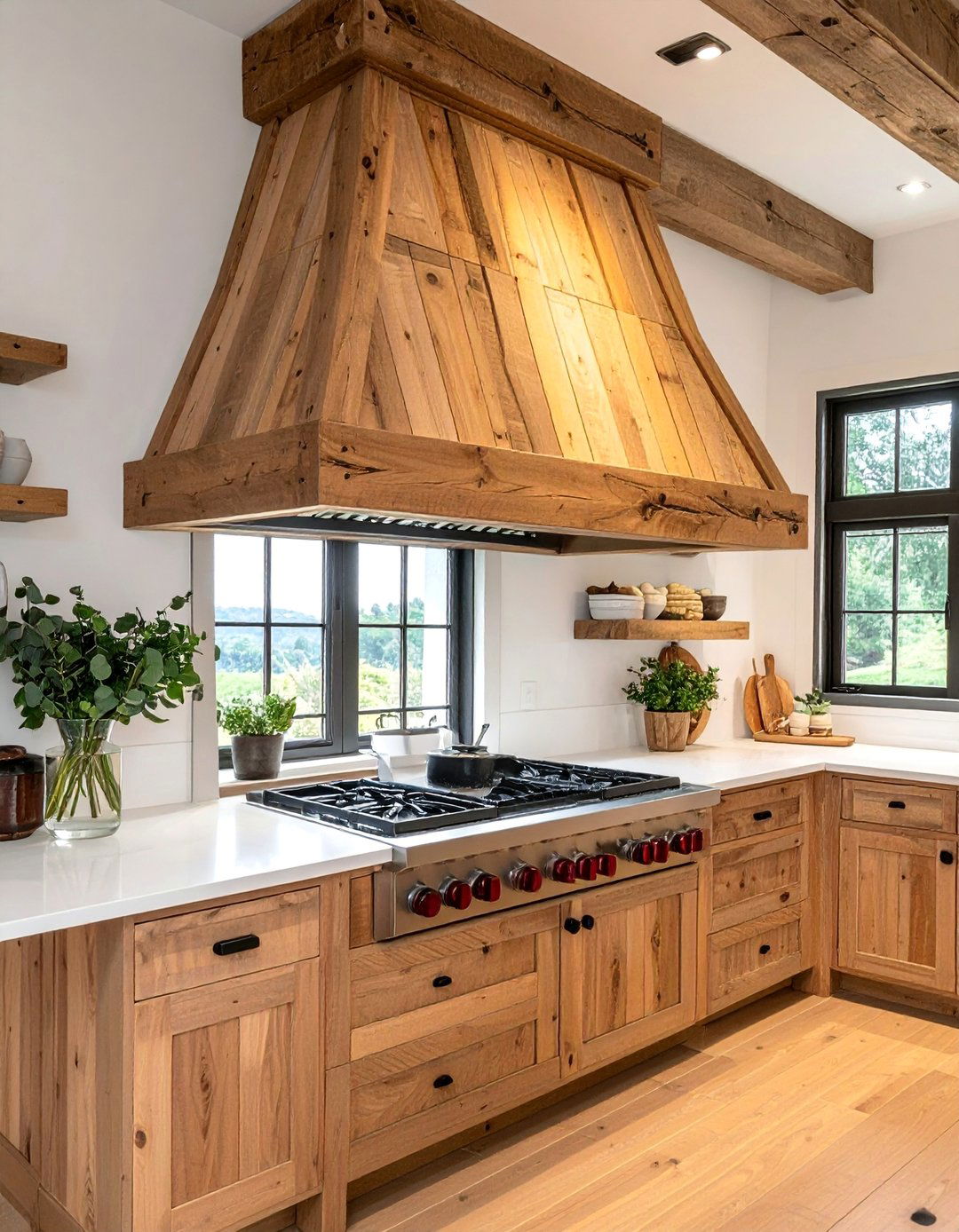 Wooden Range Hoods - 25 Wooden Interior Design Ideas for a Rustic Charm