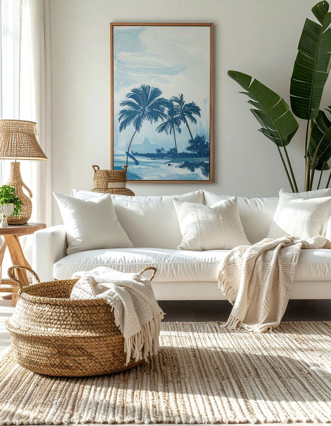 Woven Baskets for Storage - 25 Florida Home Decor Ideas for a Coastal Vibe