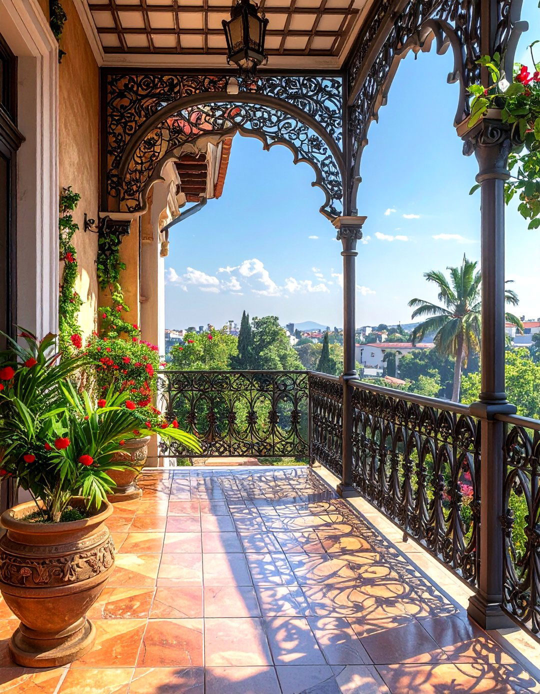 Wrought Iron Decorative Elements - 20 Second Story Balcony Ideas for Stunning Views