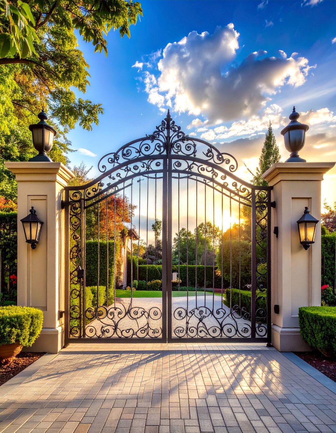 Wrought Iron Decorative Sliding Gates - 30 Sliding Gate Design Ideas for Modern Homes