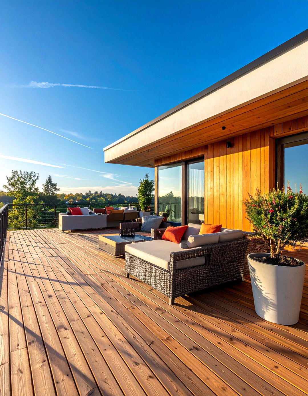 Year Round Comfort Zone - 30 Partially Covered Deck Ideas for Year-Round Enjoyment