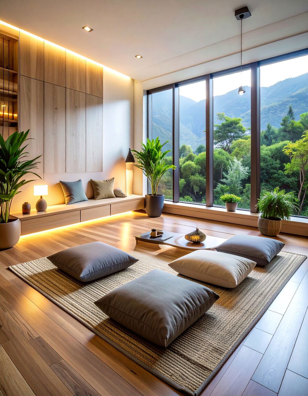 Zen Home Office Meditation Space - 40 Modern Home Office Ideas for a Productive Workspace