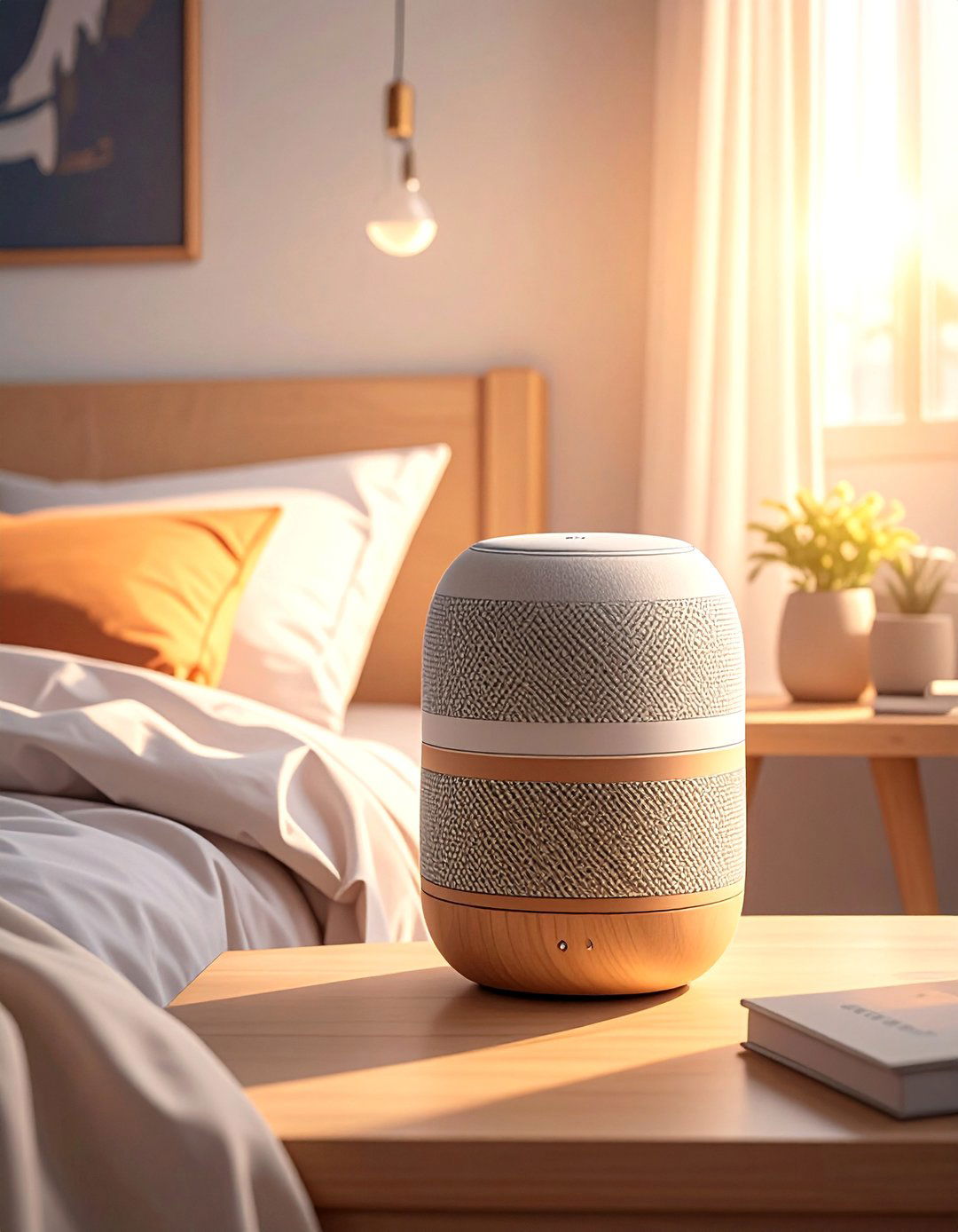 A Bluetooth Speaker for Calming Sounds - 40 Cozy Bedroom Ideas for a Relaxing Retreat