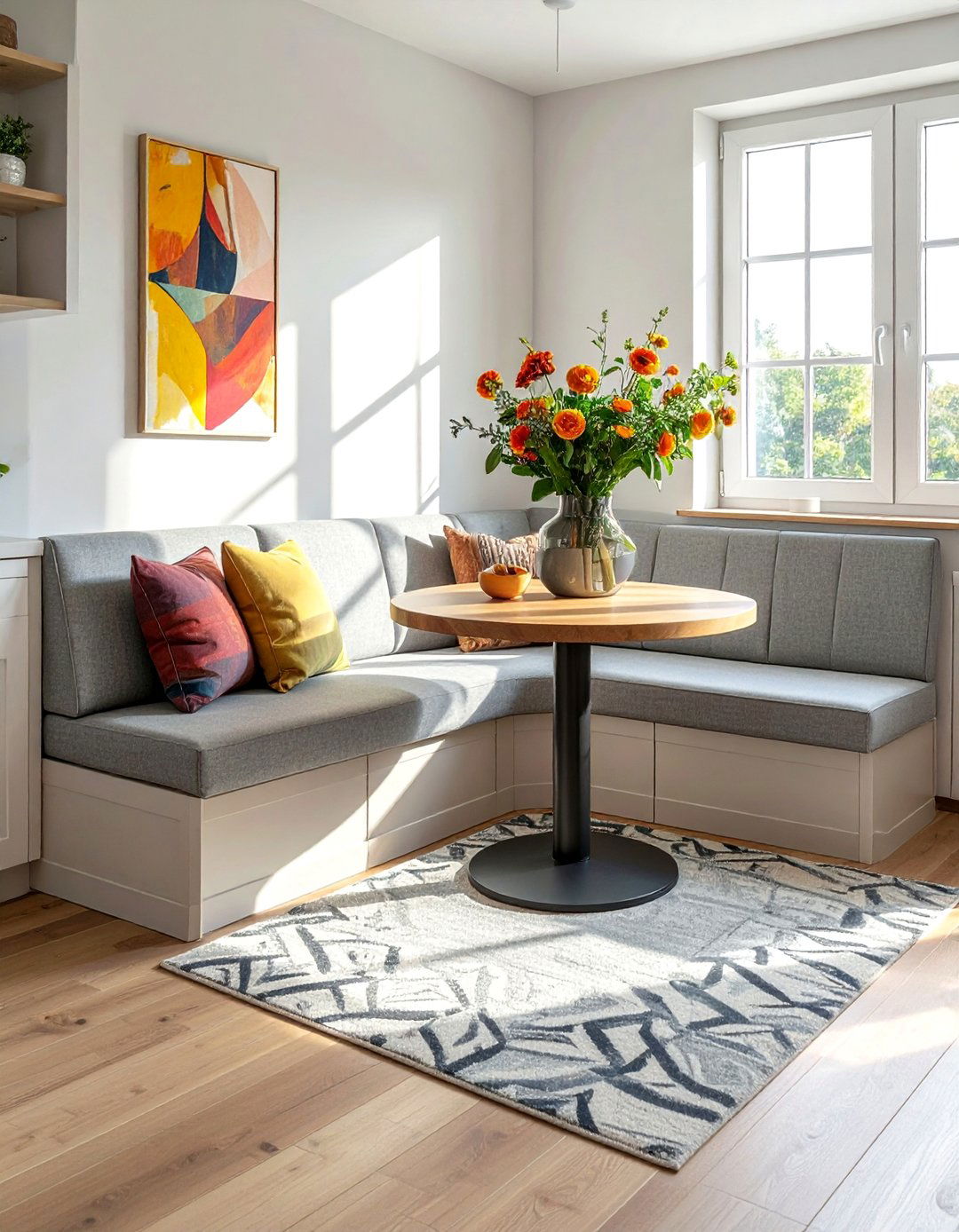 A Built In Banquette for Seating - 40 Kitchen Decor Ideas to Refresh Your Cooking Space