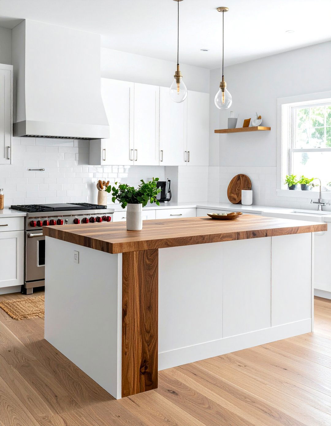A Butcher Block Countertop Section - 40 Kitchen Decor Ideas to Refresh Your Cooking Space