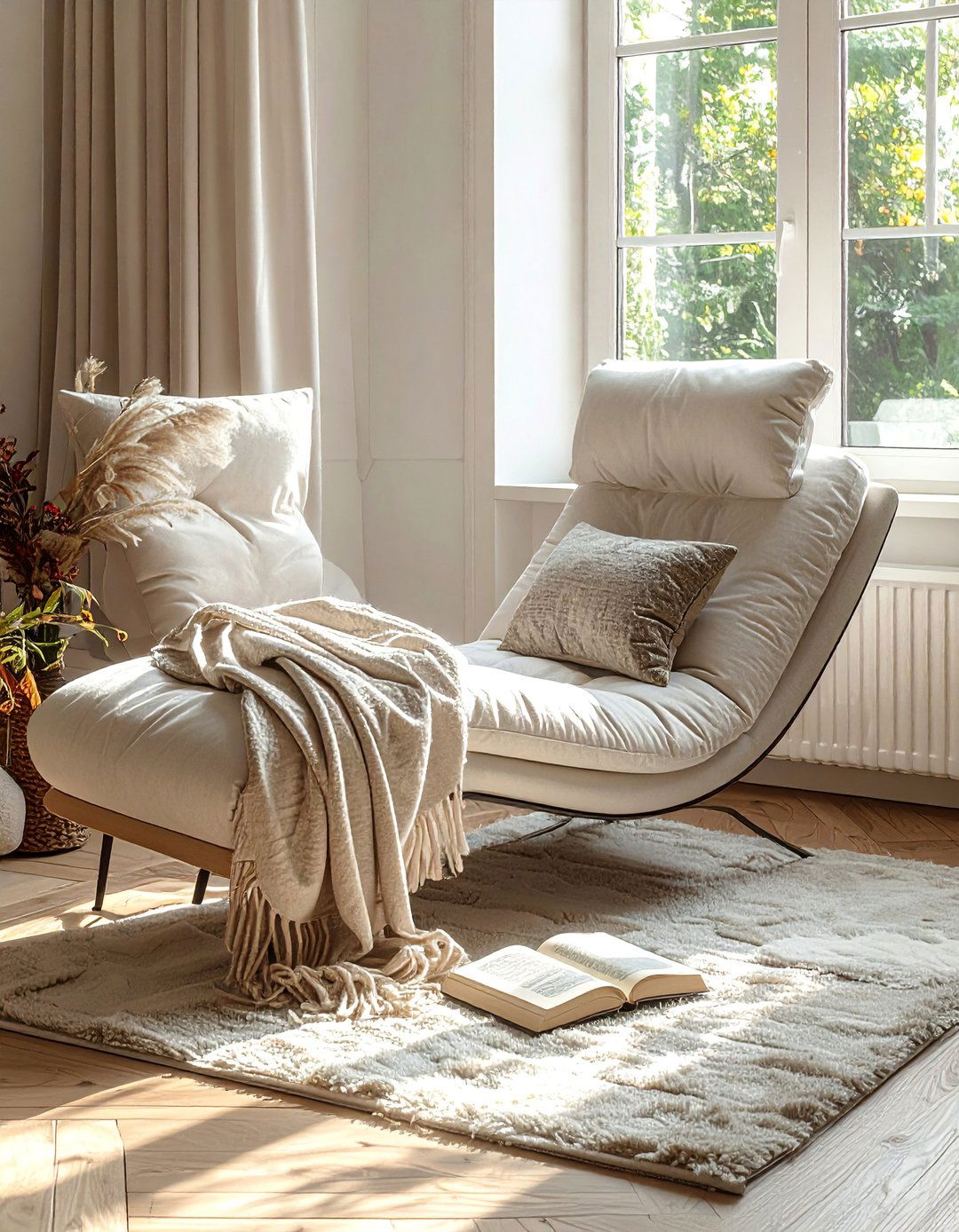 A Chaise Lounge for Ultimate Relaxation - 40 Living Room Ideas for Cozy Spaces