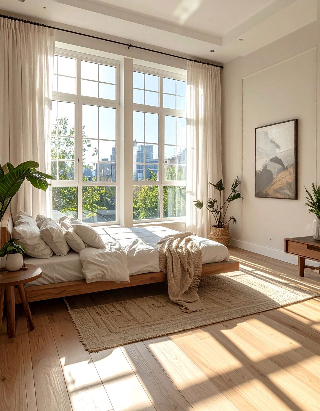 A Chill Aesthetic Room Featuring Natural Light Maximization - 25 Chill Aesthetic Room Ideas for a Relaxing Ambiance