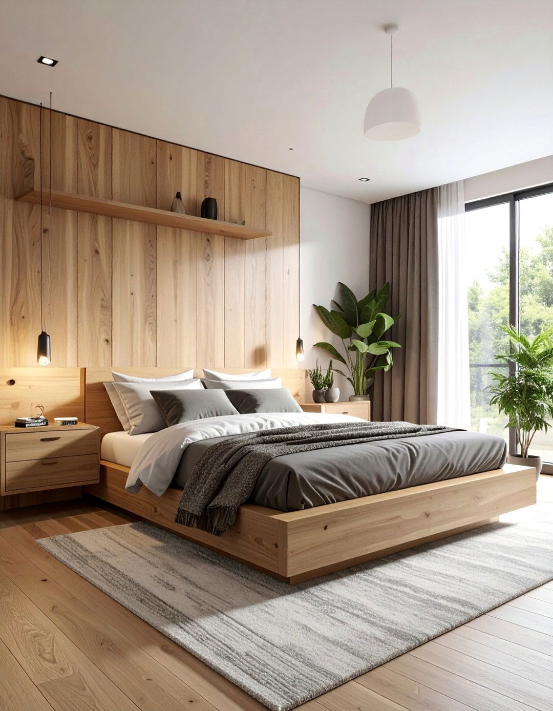A Chill Aesthetic Room with Warm Wood Accents - 25 Chill Aesthetic Room Ideas for a Relaxing Ambiance