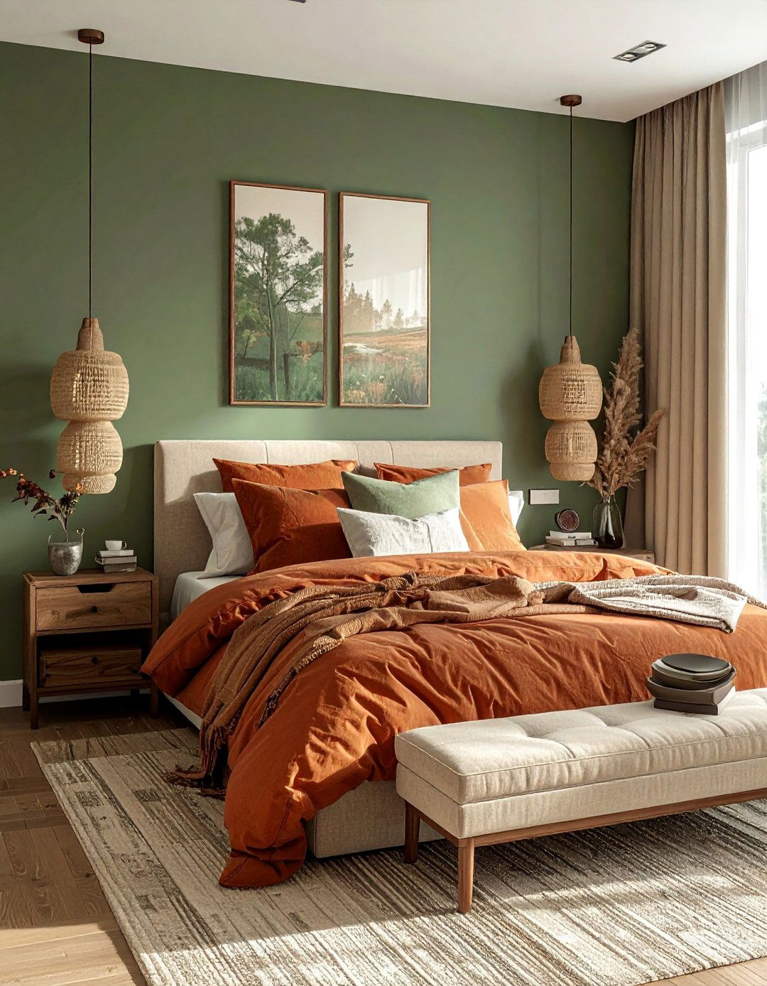 A Chill Aesthetic Room with an Earthy Tone Color Palette - 25 Chill Aesthetic Room Ideas for a Relaxing Ambiance