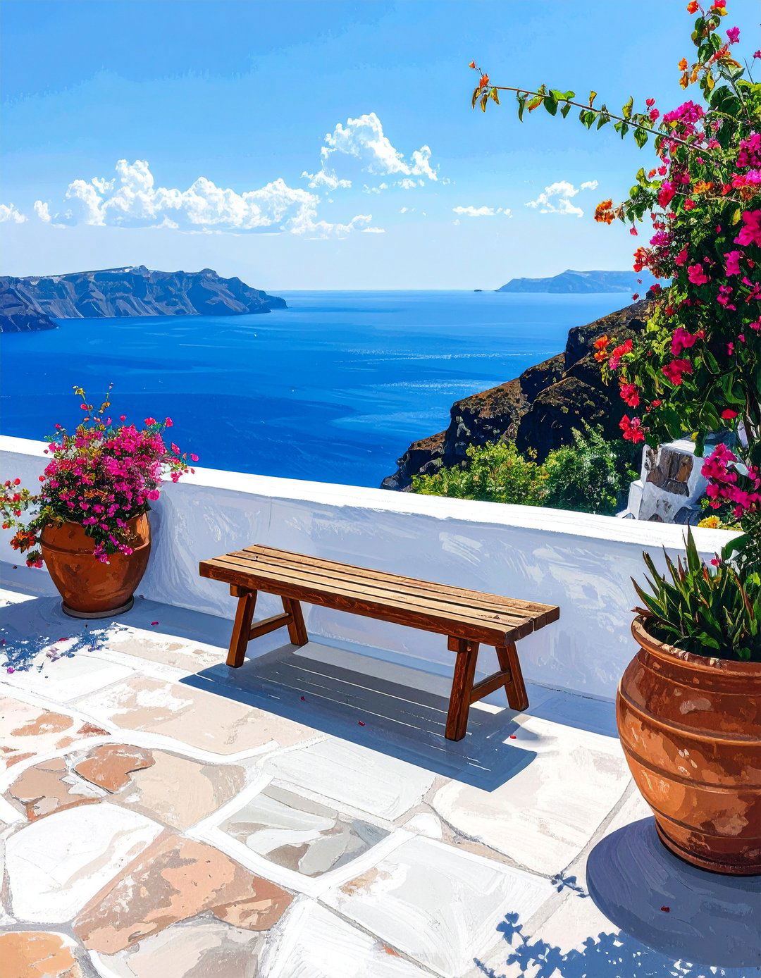 A Coastal Greek Garden with Sea Views - 30 Greek Garden Ideas for a Mediterranean Oasis