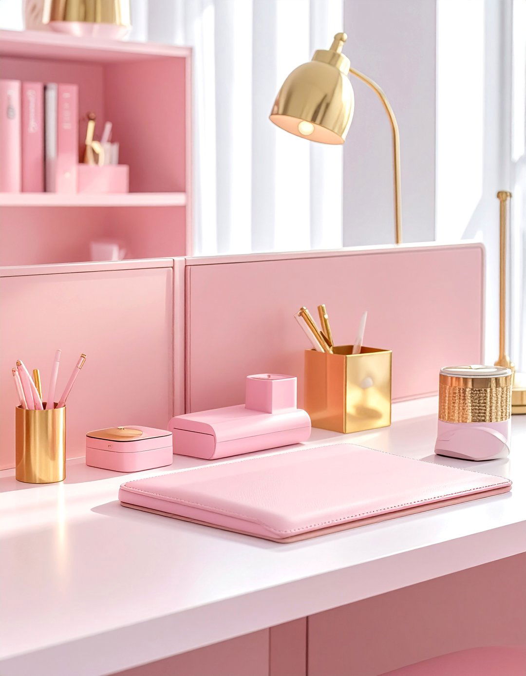 A Cohesive Color Scheme - 30 Cubicle Decor Ideas to Personalize Your Workspace