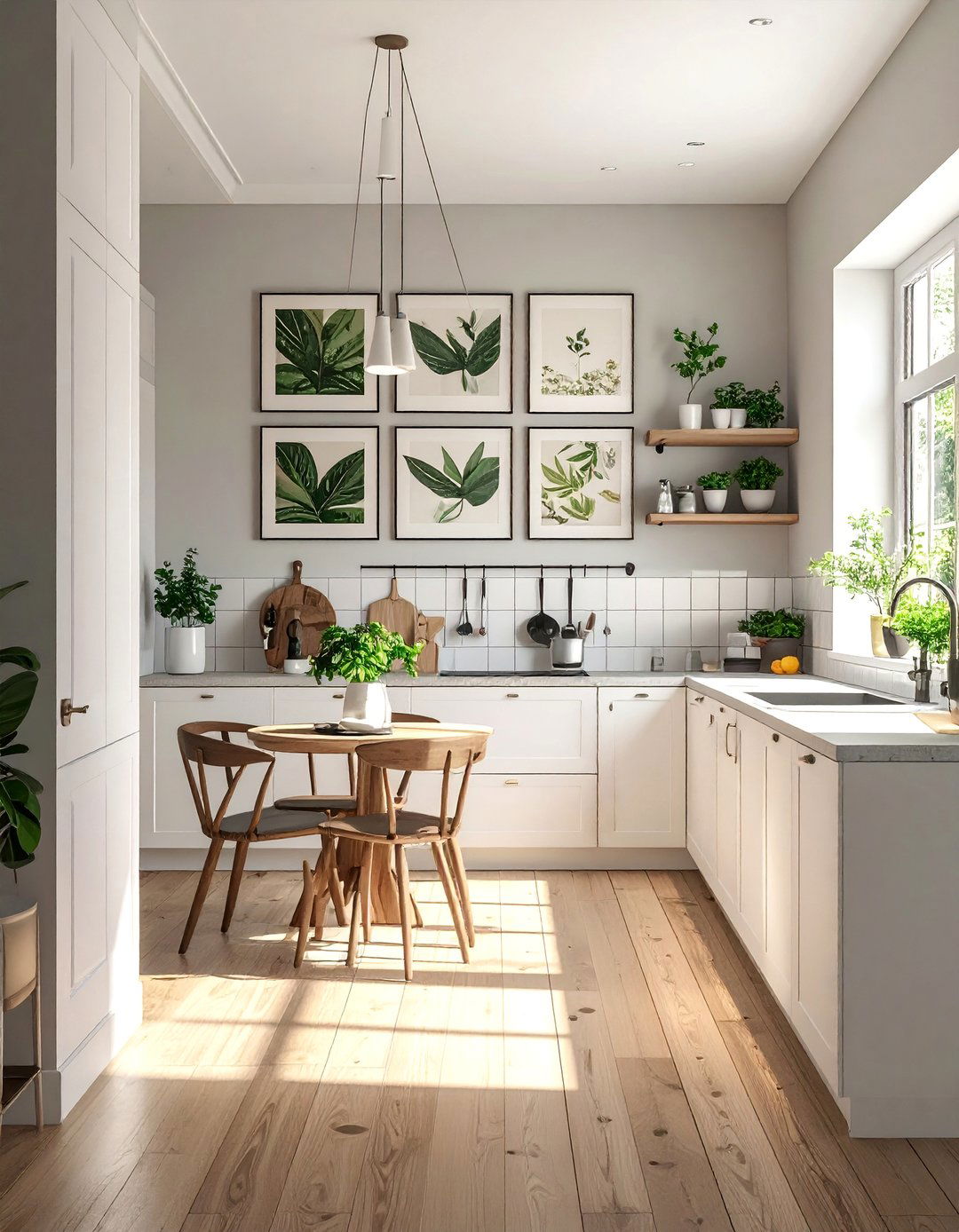 A Collection of Art in the Kitchen - 40 Kitchen Decor Ideas to Refresh Your Cooking Space
