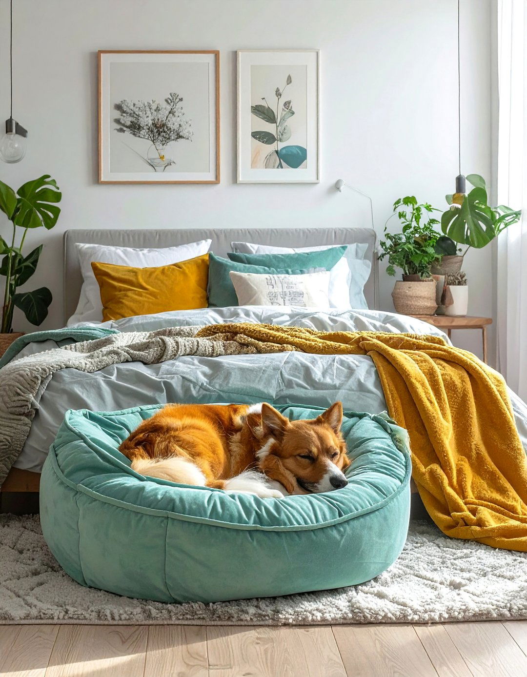 A Cozy Pet Bed for Your Furry Friend - 40 Cozy Bedroom Ideas for a Relaxing Retreat