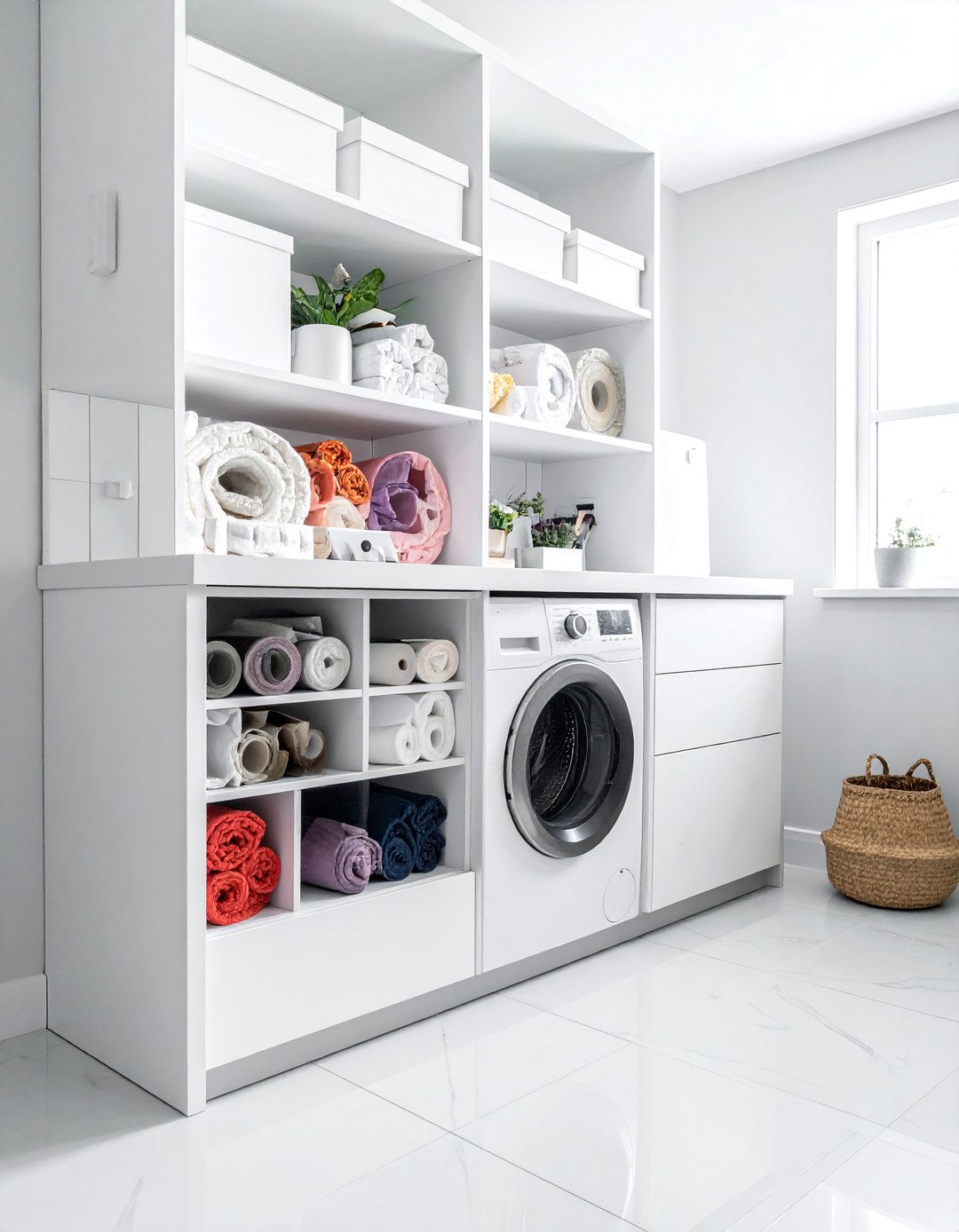 A Dedicated Gift Wrapping Station - 30 Luxury Modern Laundry Room Ideas for Stylish Homes