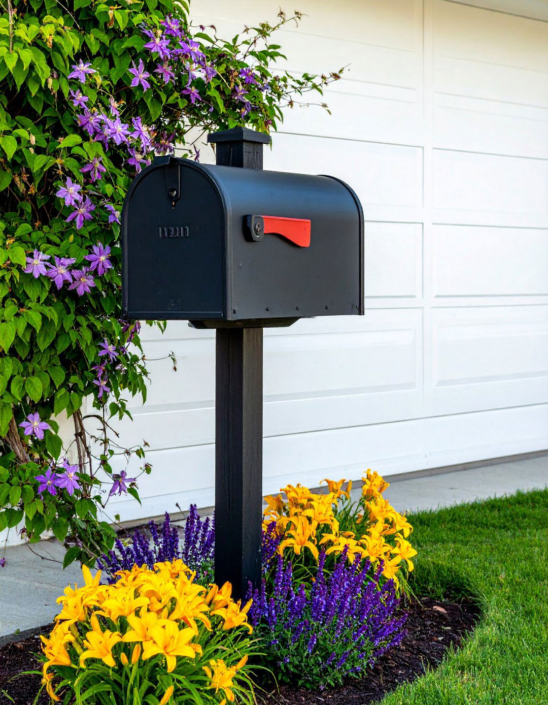 A Dedicated Mailbox Garden - 40 Small Front Yard Landscaping Ideas to Boost Curb Appeal