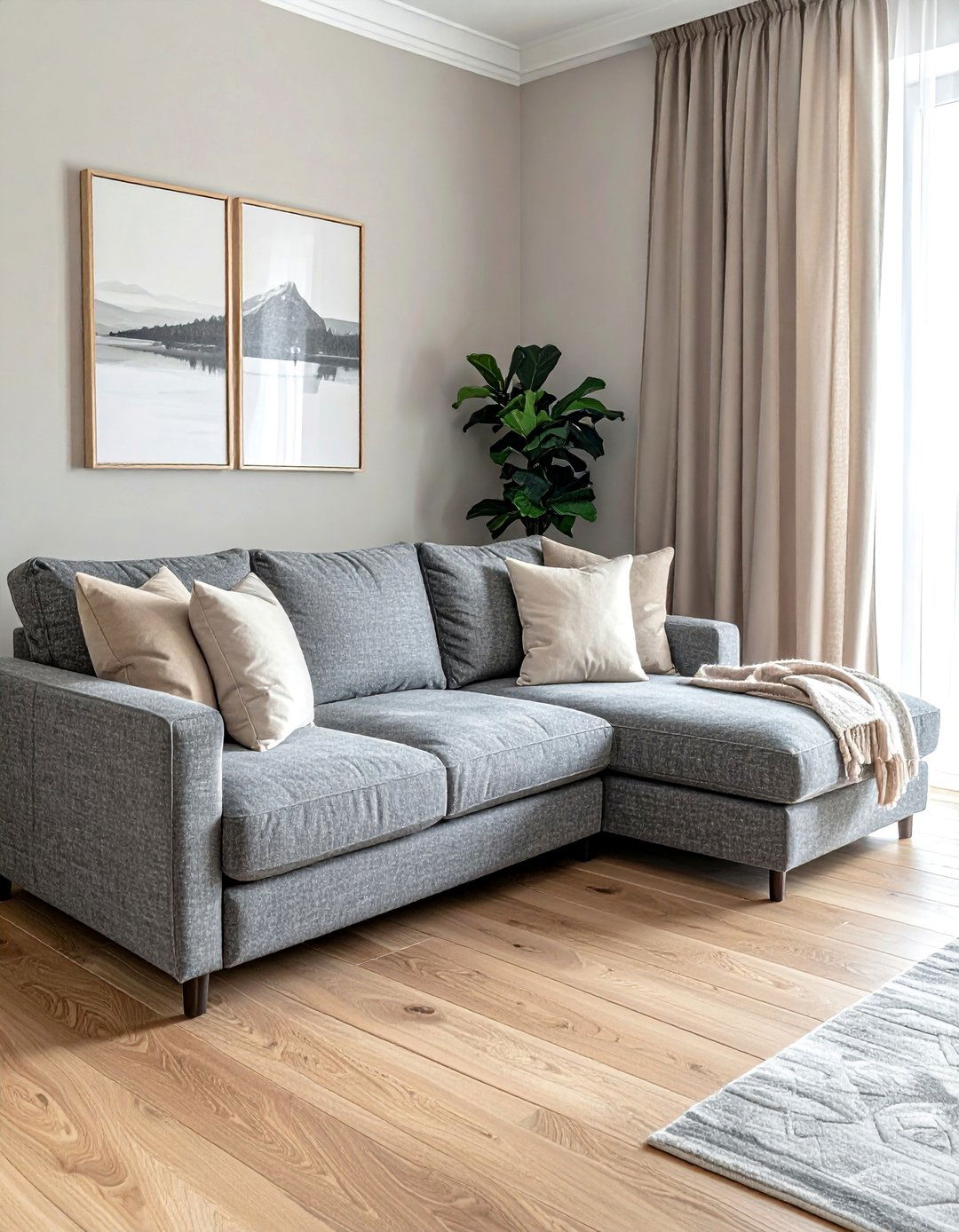 A Deep Overstuffed Sectional Sofa - 40 Living Room Ideas for Cozy Spaces