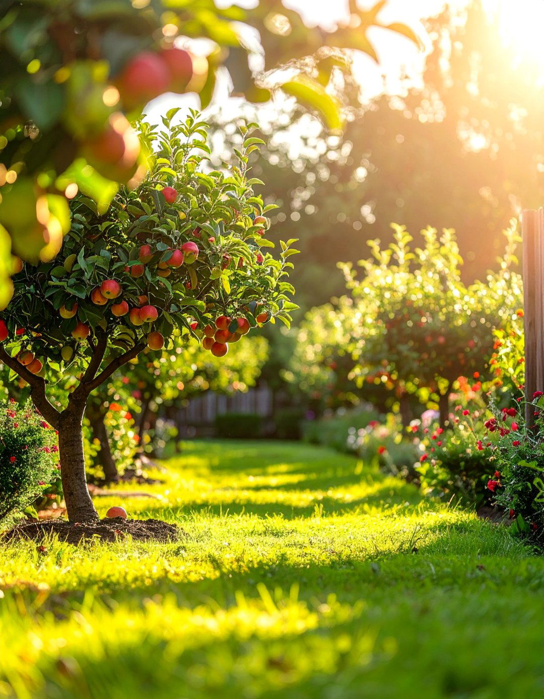 A Fruit Tree Orchard Sensory Garden - 25 Sensory Garden Ideas to Stimulate the Senses