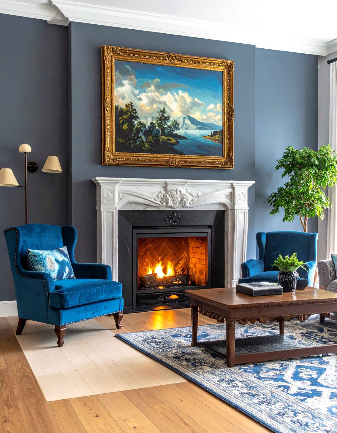 A Grand Fireplace as a Central Focal Point - 30 Traditional Interior Design Ideas for Timeless Homes