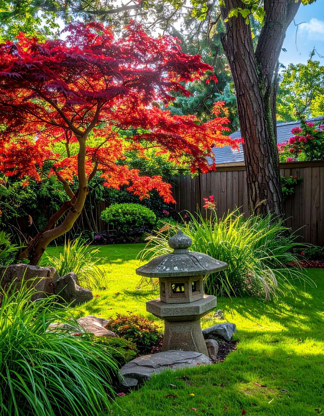 A Japanese Inspired Shady Garden - 20 Shady Garden Ideas for Lush, Cool Retreats