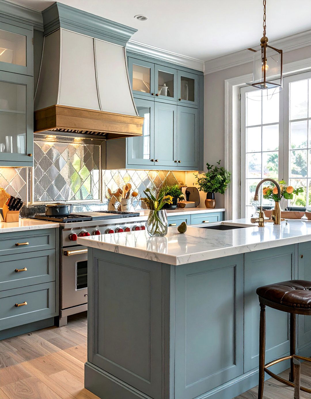 A Mirrored Backsplash - 40 Kitchen Decor Ideas to Refresh Your Cooking Space