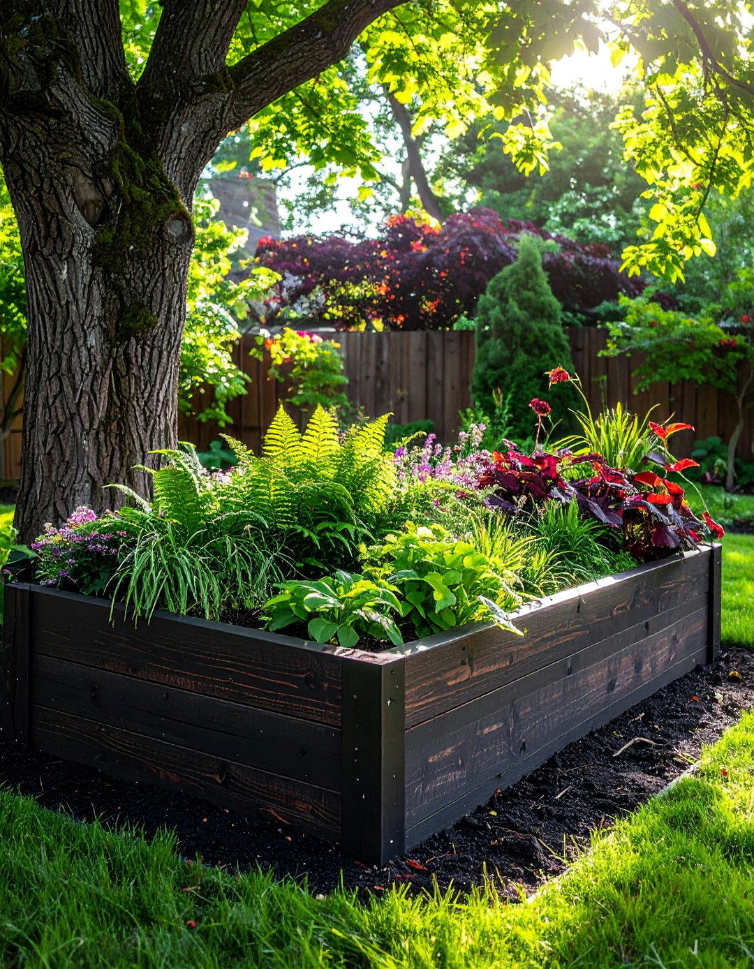 A Raised Bed Shady Garden - 20 Shady Garden Ideas for Lush, Cool Retreats