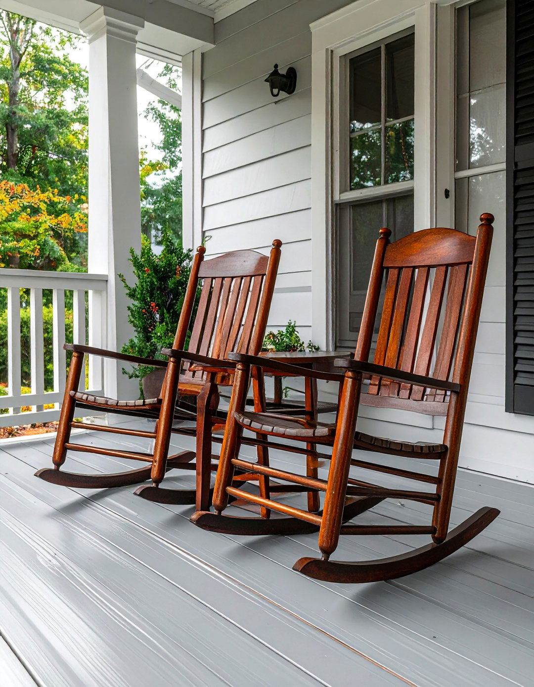 A Rocking Chair Set for Timeless Comfort - 40 Front Porch Ideas to Welcome Guests in Style
