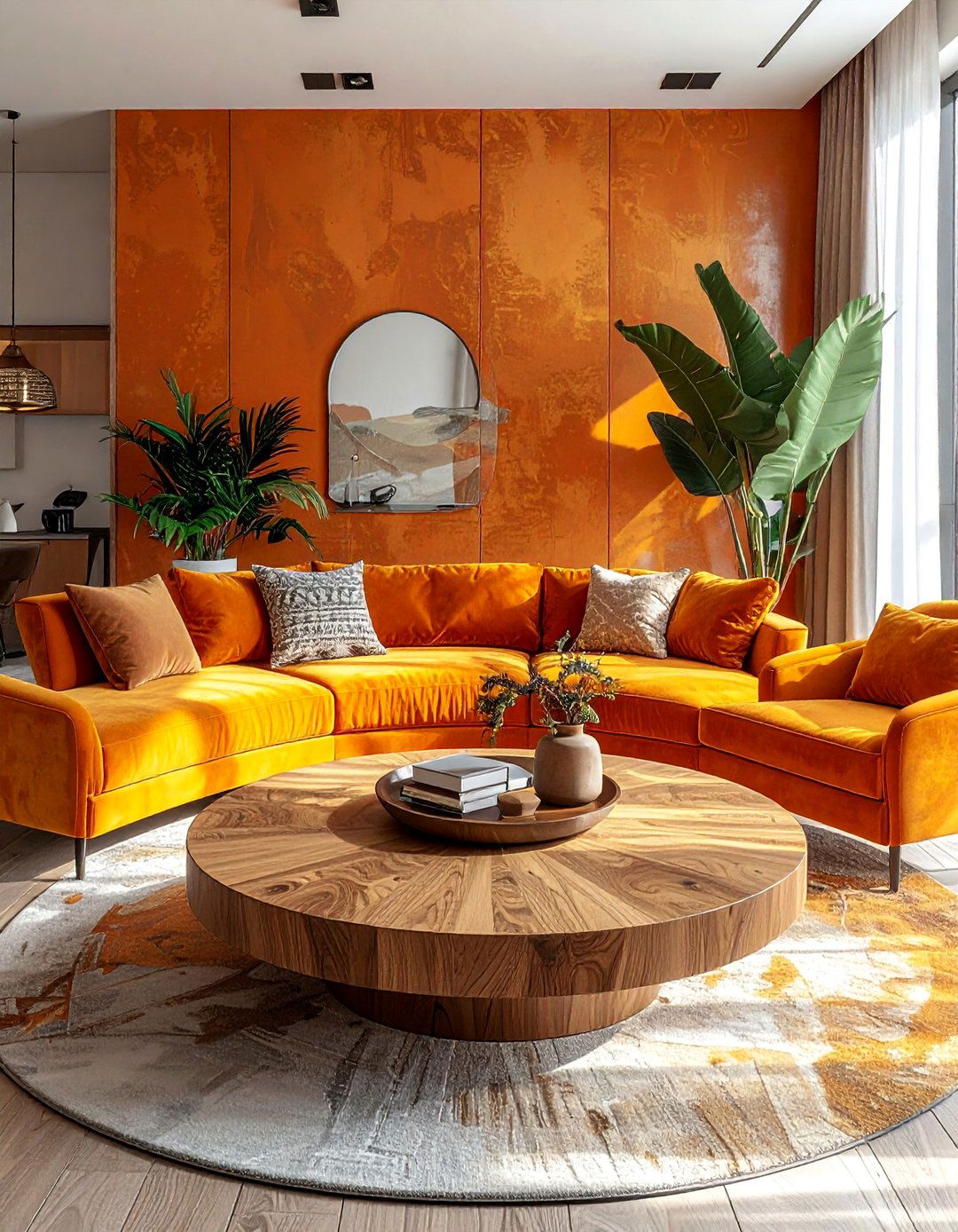 A Round Coffee Table for Better Flow - 40 Living Room Ideas for Cozy Spaces