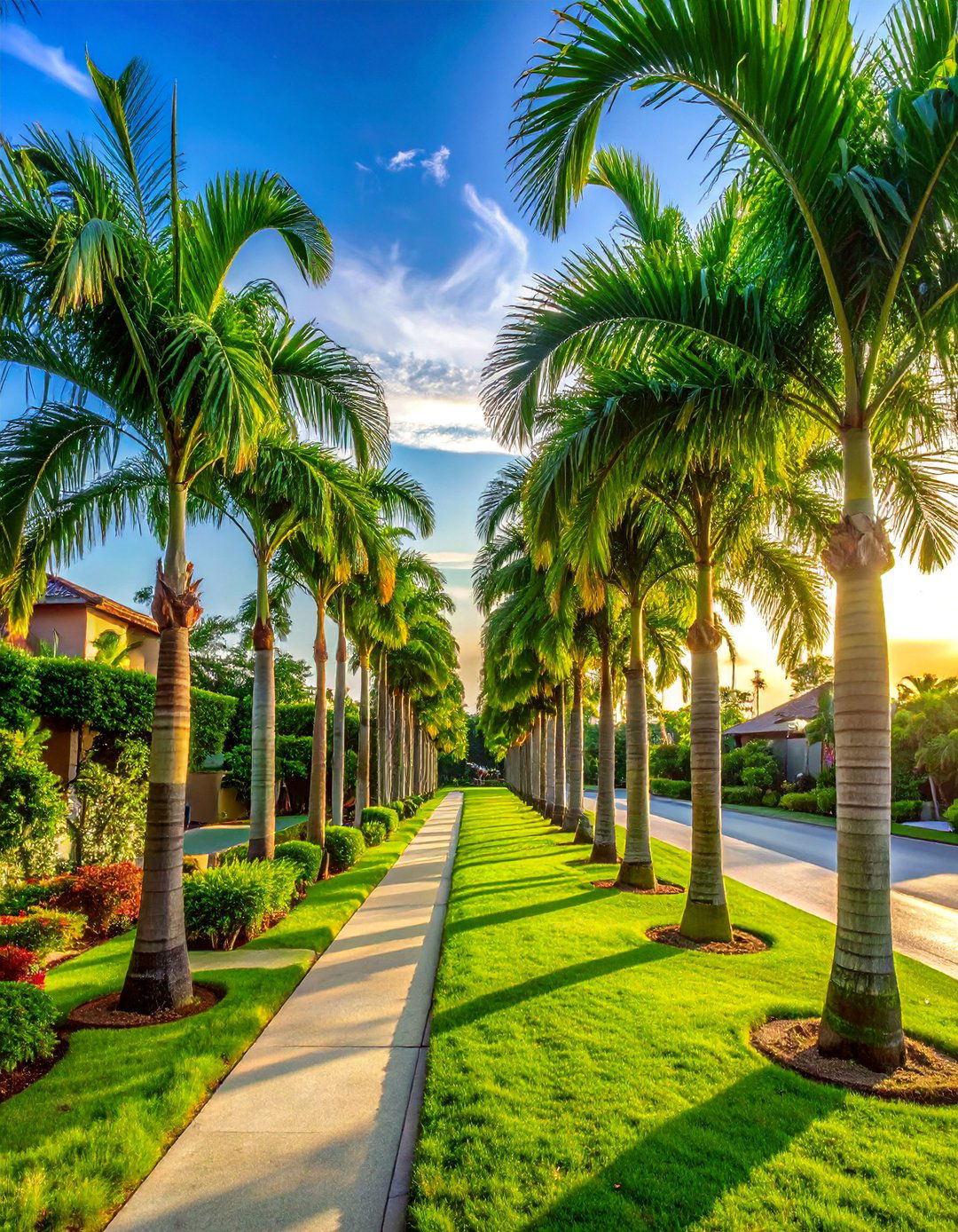 A Secluded Grove of Areca Palms - 35 Front Yard Palm Tree Landscape Design Ideas