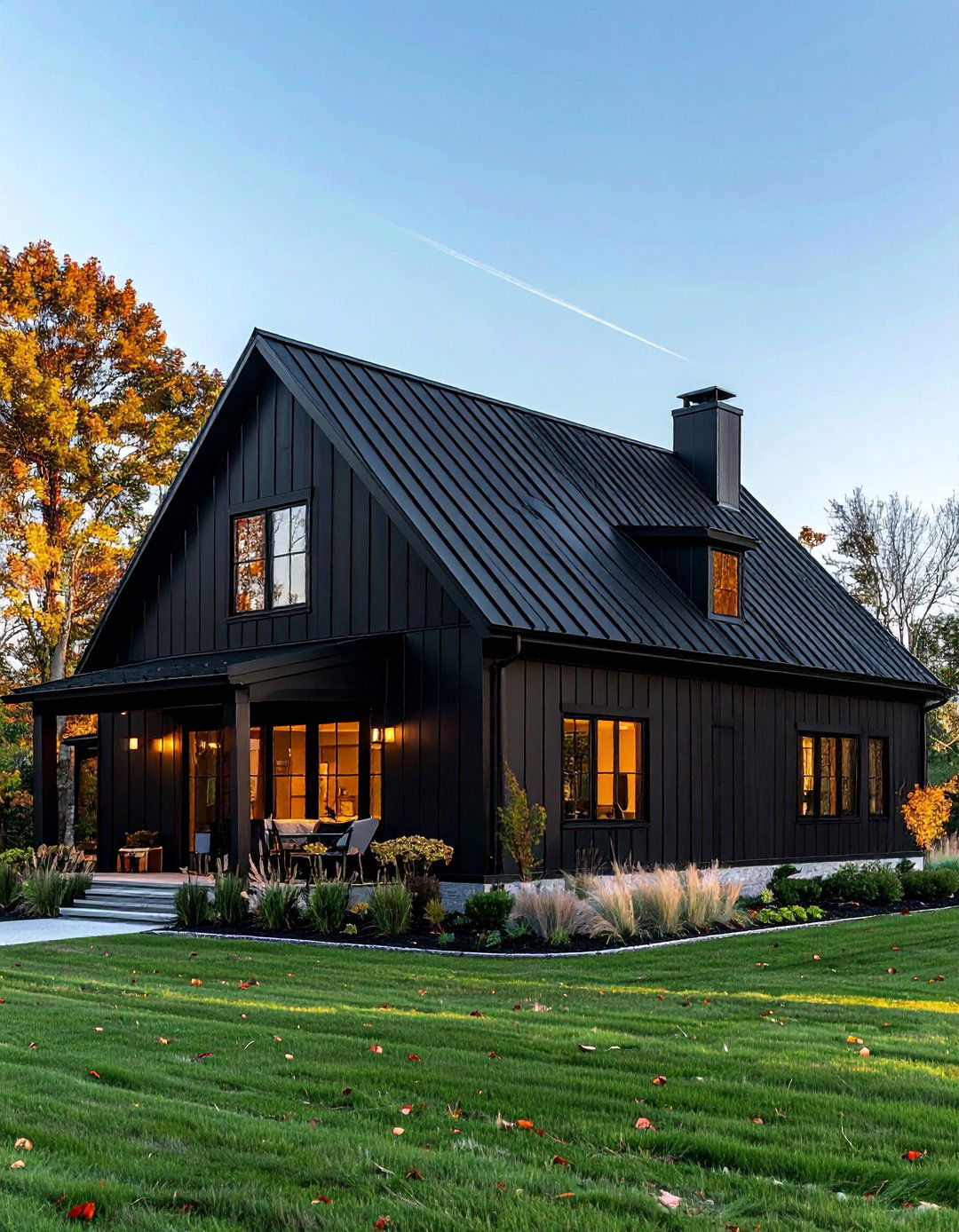 A Simple Clean Roofline - 40 Black Modern Farmhouse Exterior Design Ideas for a Sleek Look
