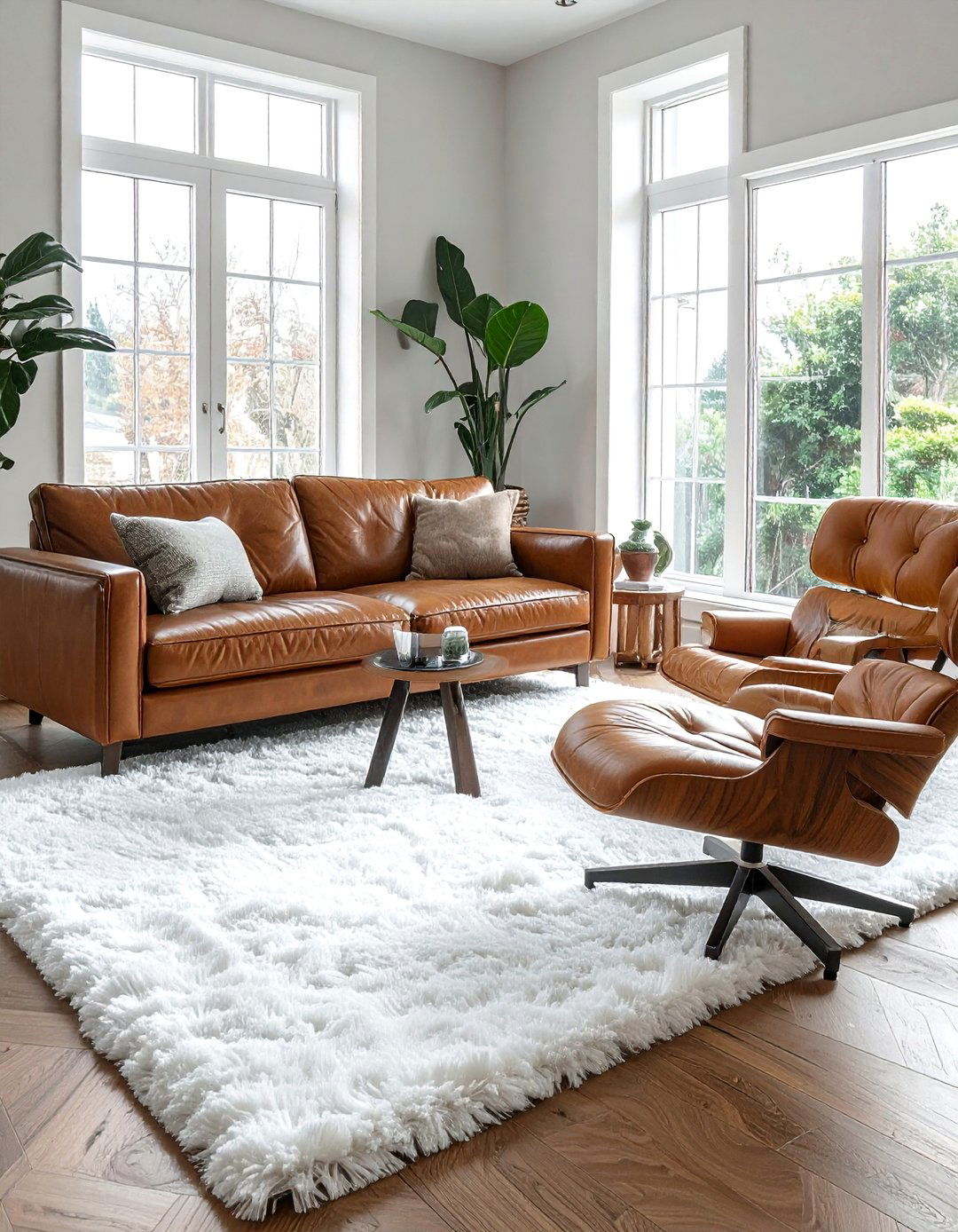 A Soft High Pile Area Rug - 40 Living Room Ideas for Cozy Spaces