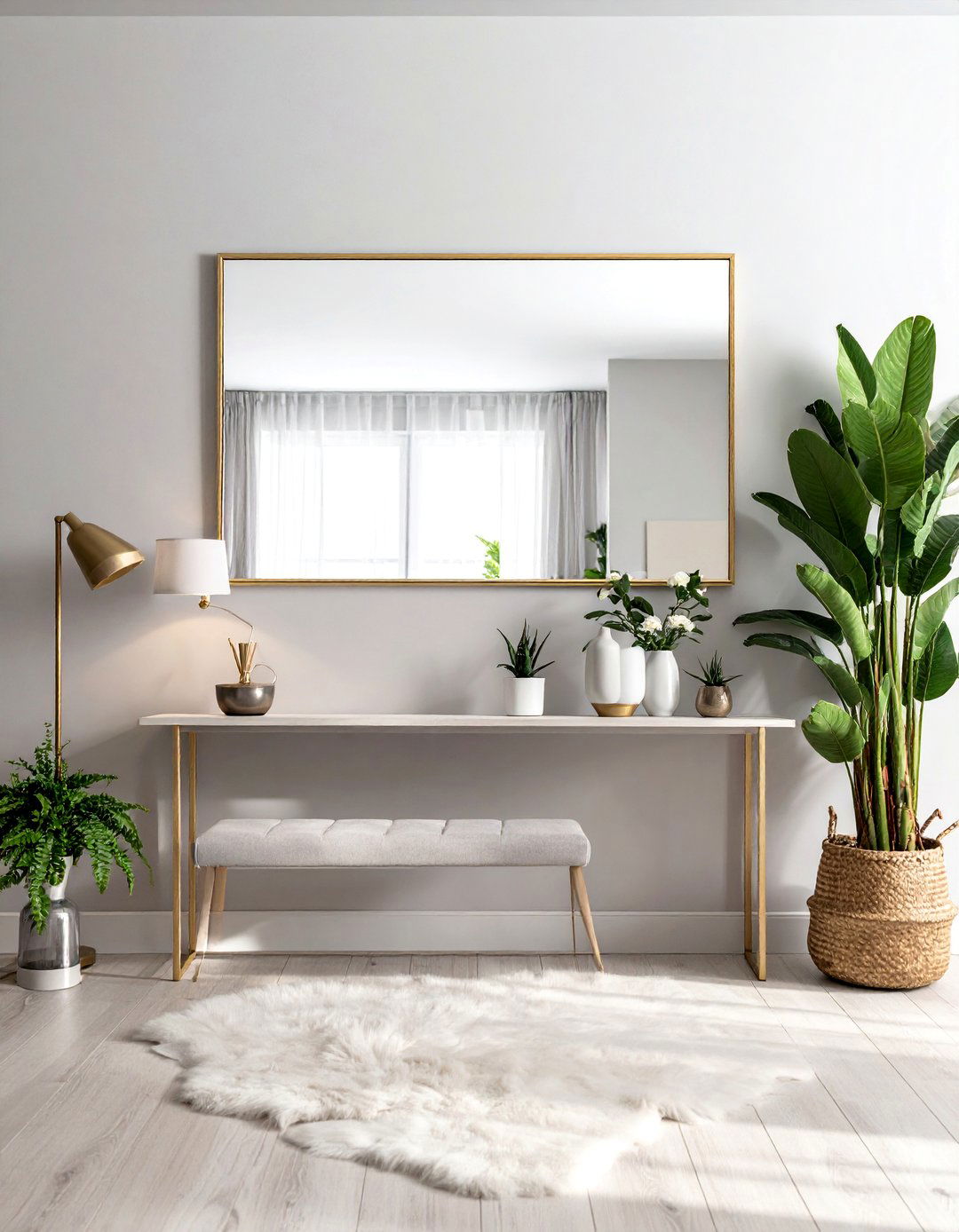 A Statement Mirror to Reflect Light - 40 Living Room Ideas for Cozy Spaces