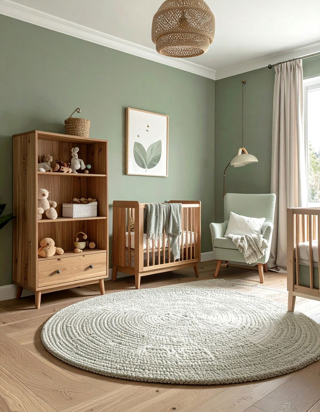 A Subtle Sage Green Nursery Theme - 40 Sage Green Paint Color Ideas for a Serene Home