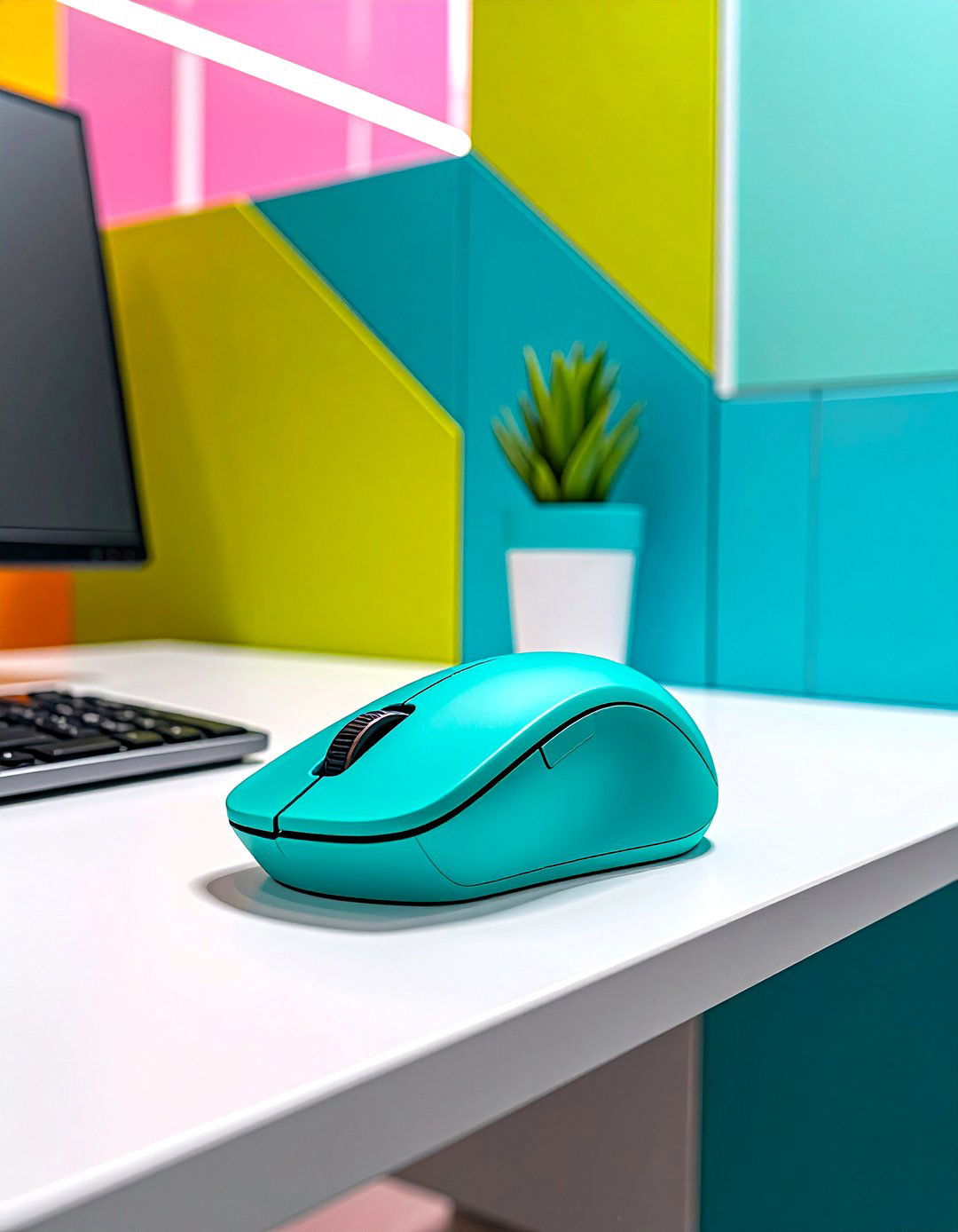 A Themed Mouse - 30 Cubicle Decor Ideas to Personalize Your Workspace