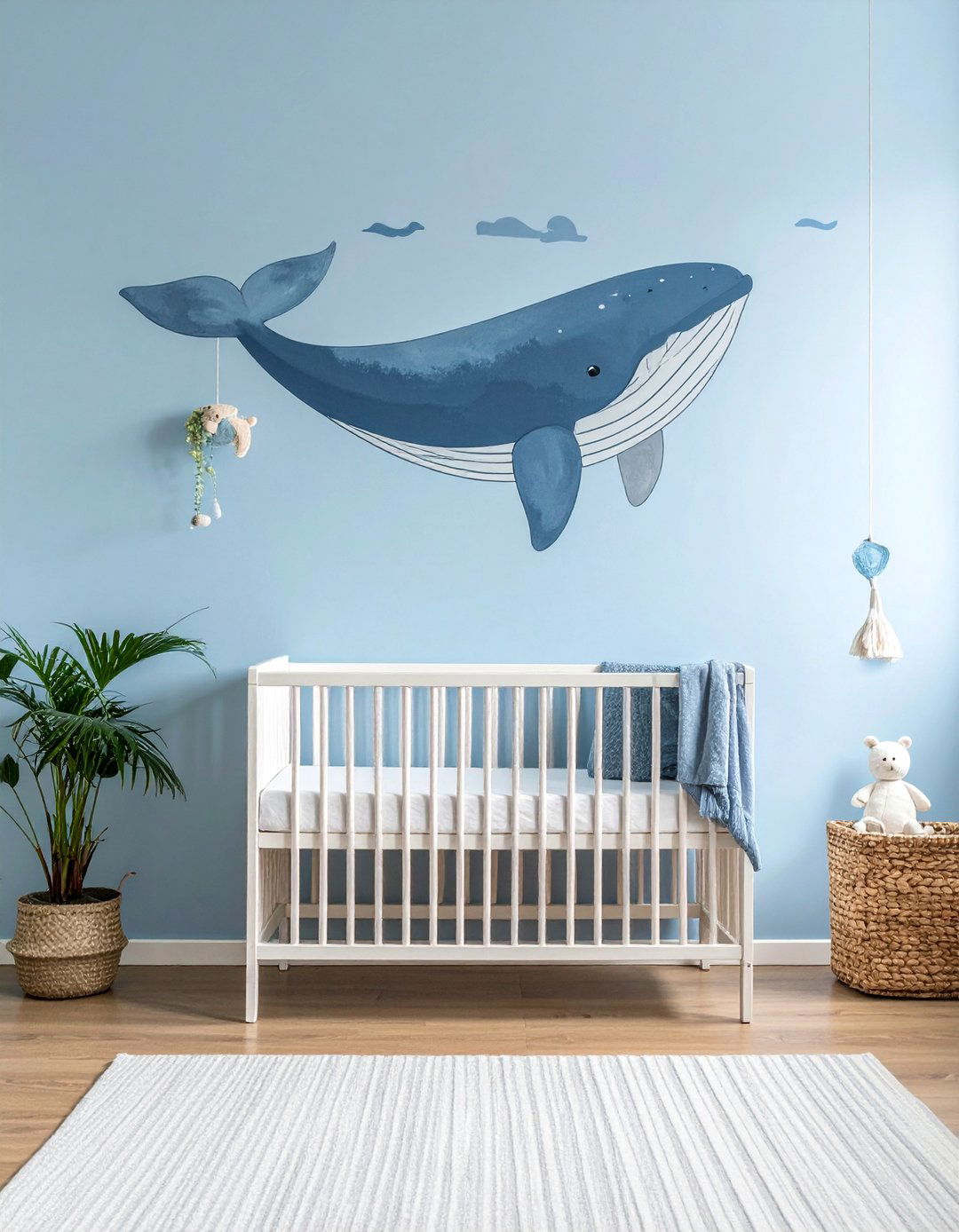 A Whale Themed Nautical Nursery - 25 Nautical Nursery Ideas for a Coastal-Themed Baby Room
