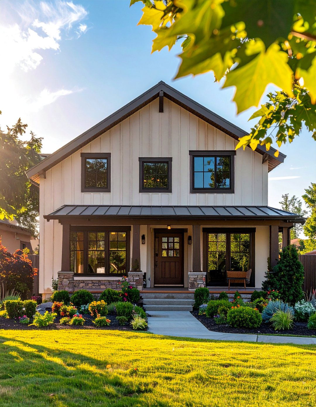 Add Transom Windows Above Your Ranch Homes Main Windows - 40 Curb Appeal Inspiration Ideas for Ranch Homes