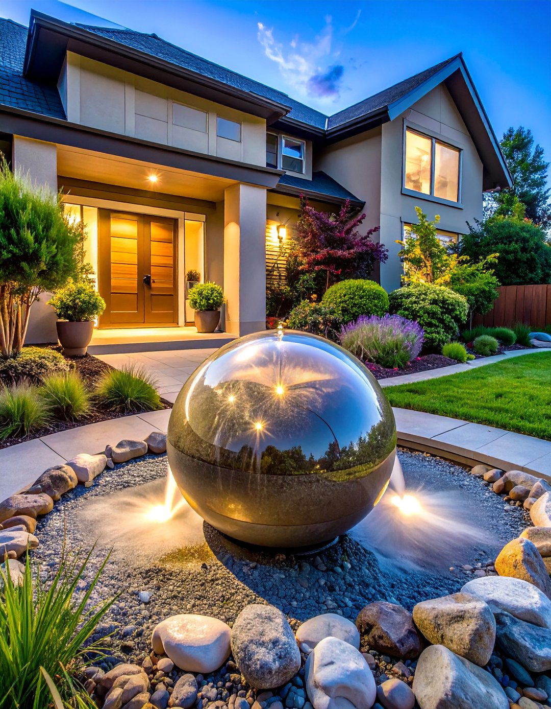 Add a Water Feature for Tranquility - 30 Exterior Home Remodeling and Renovation Ideas