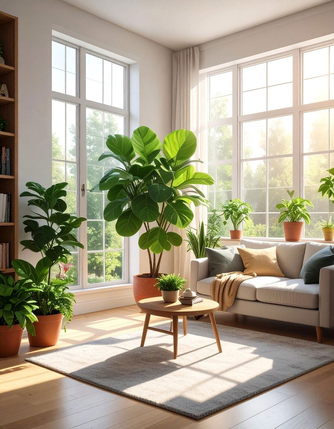 Adding Indoor Plants and Greenery - 40 Living Room Ideas for Cozy Spaces
