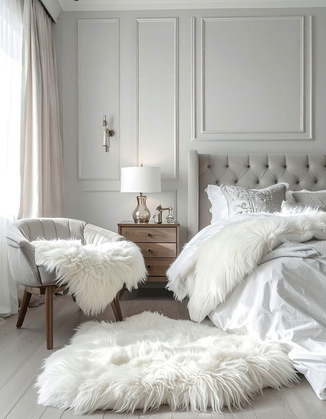 Adding a Touch of Faux Fur - 40 Cozy Bedroom Ideas for a Relaxing Retreat