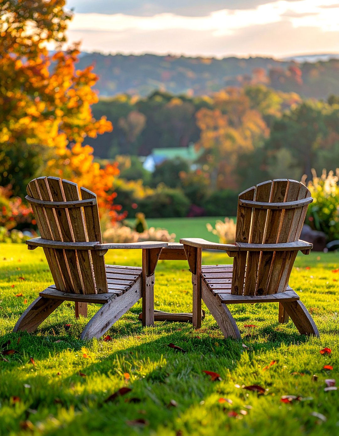 Adirondack Chair Seating Areas - 30 Rustic Landscaping Ideas to Transform Your Outdoor Space