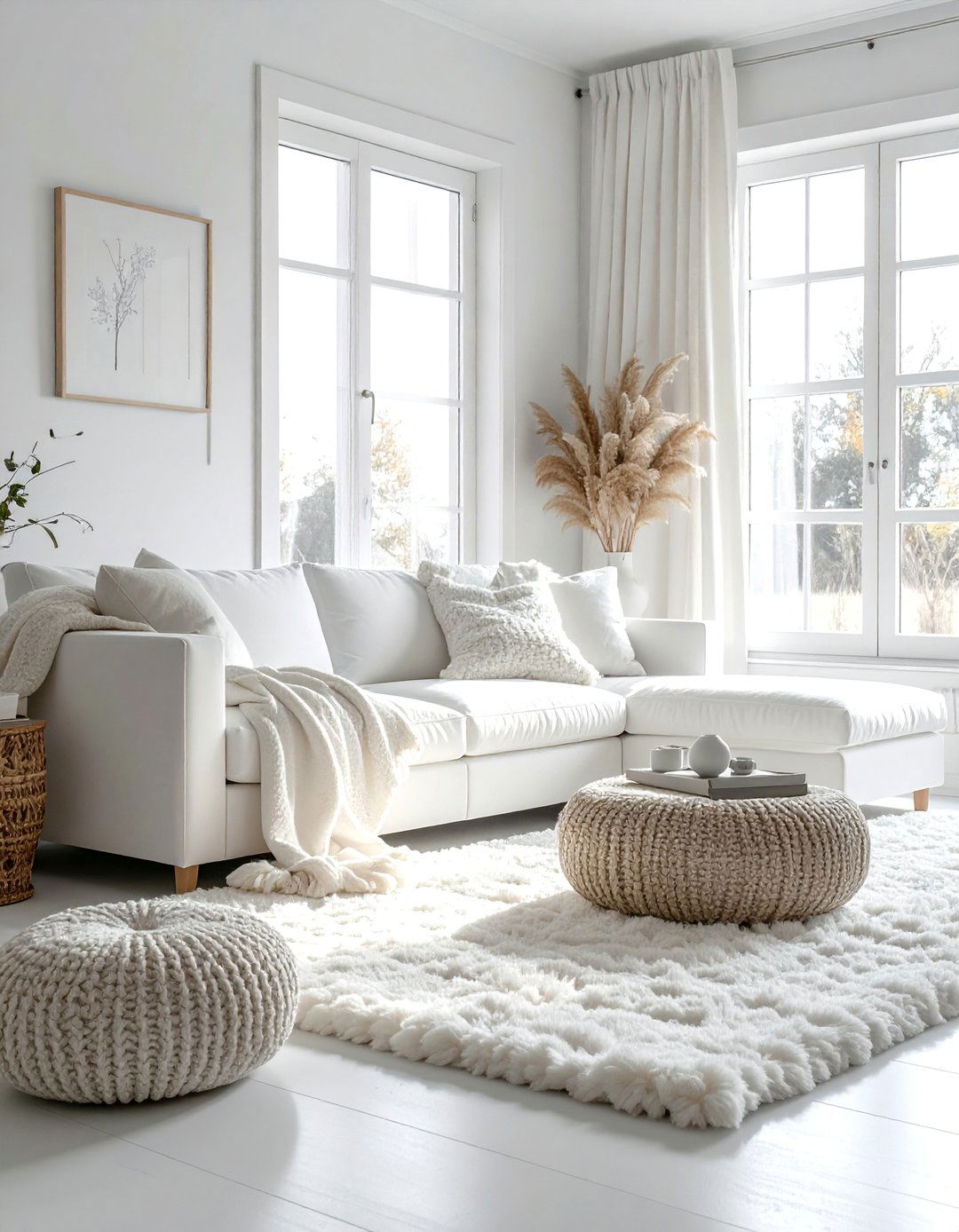 All White Monochromatic Living Room - 25 Monochromatic Living Room Ideas for a Cohesive Look