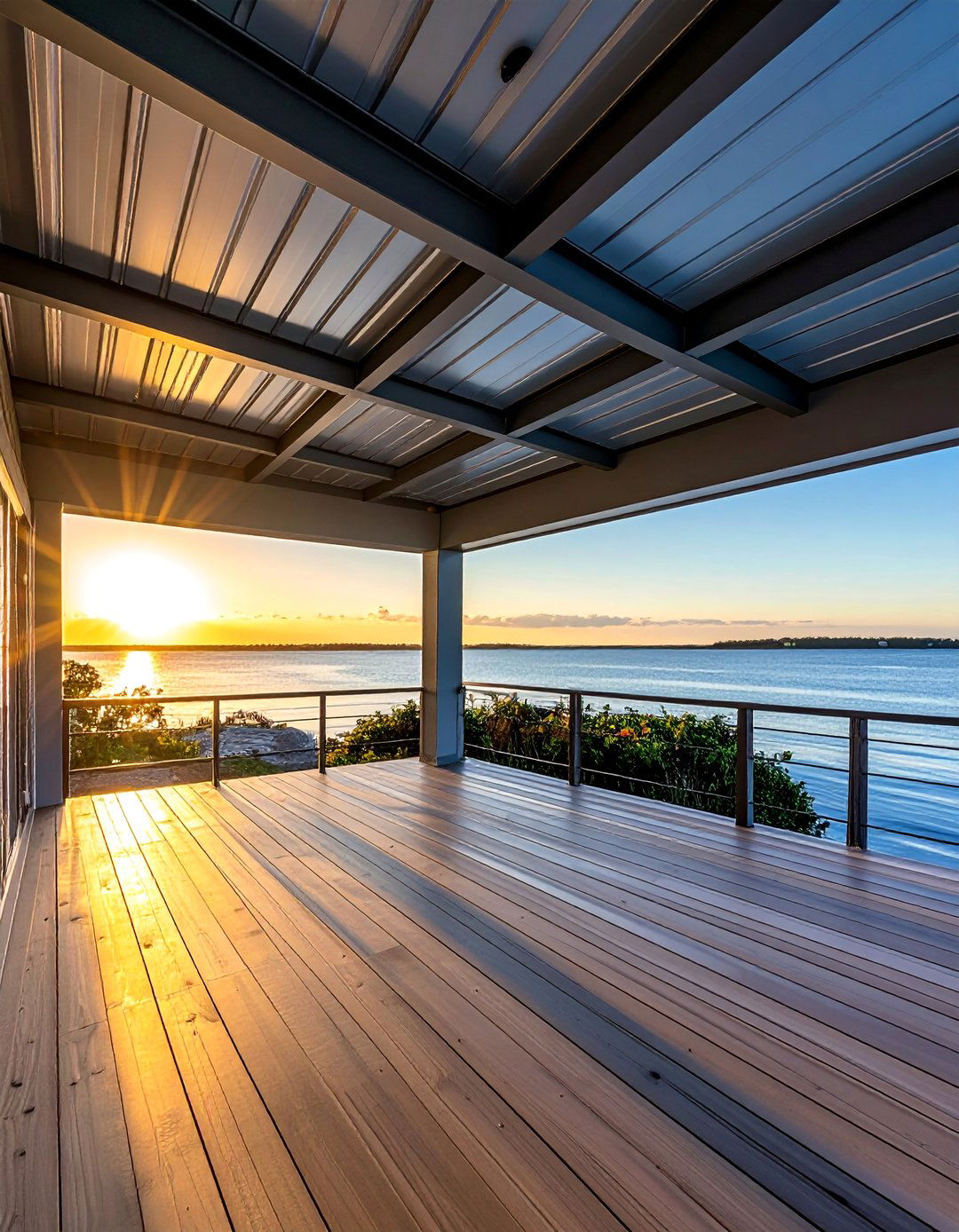 Aluminum Metal Roof Lightweight Porch - 30 Metal Roof Porch Design Ideas for Durability